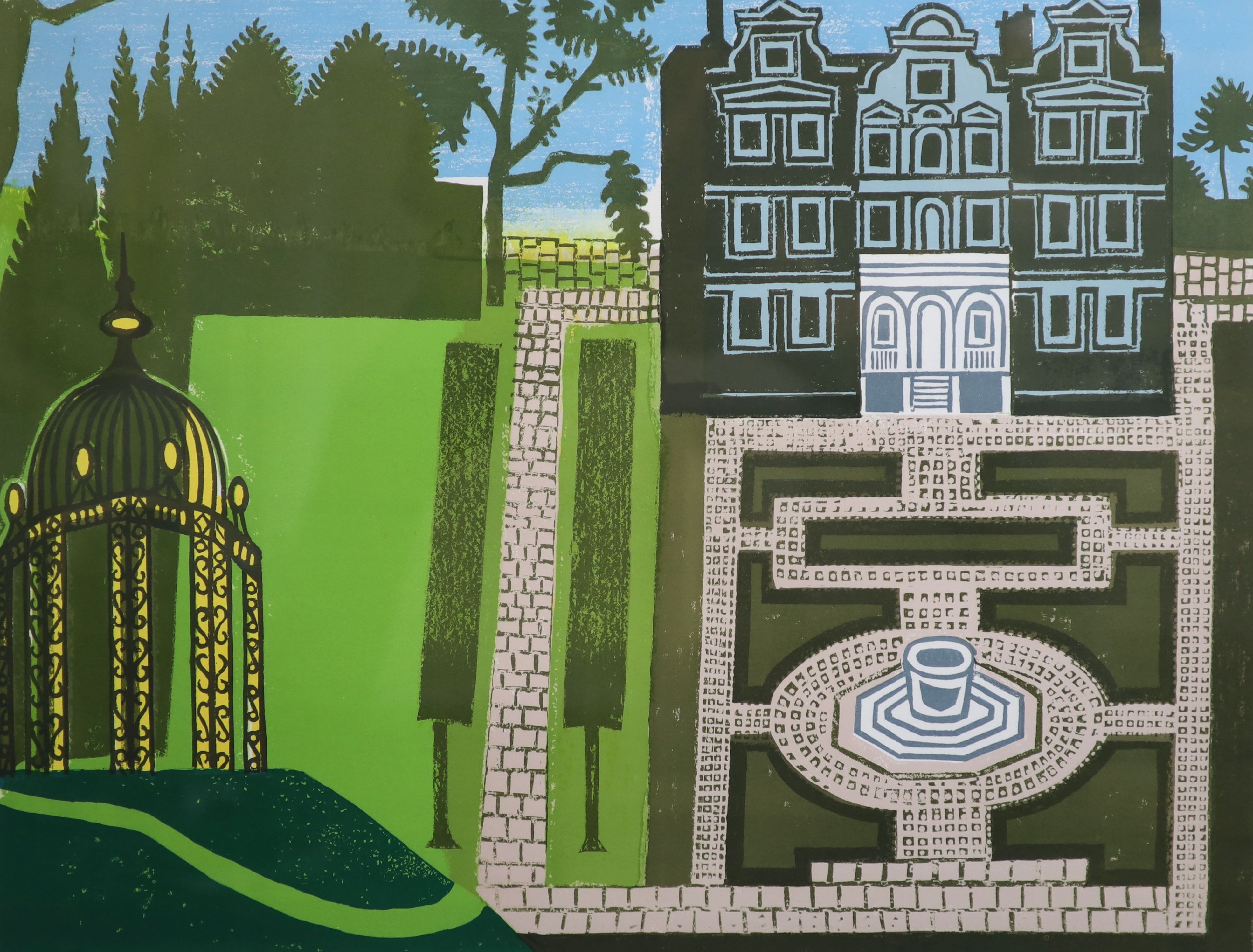 Edward Bawden RA (1903-1989), The Queen's Garden, screenprint, 51 x 65cm